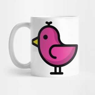 Little Big Bird Birdie Pink Mug